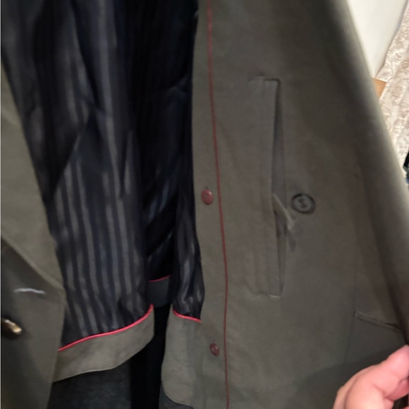 Sanyo Olive Green trench coat made in Japan size 44 regular - Picture 9 of 11